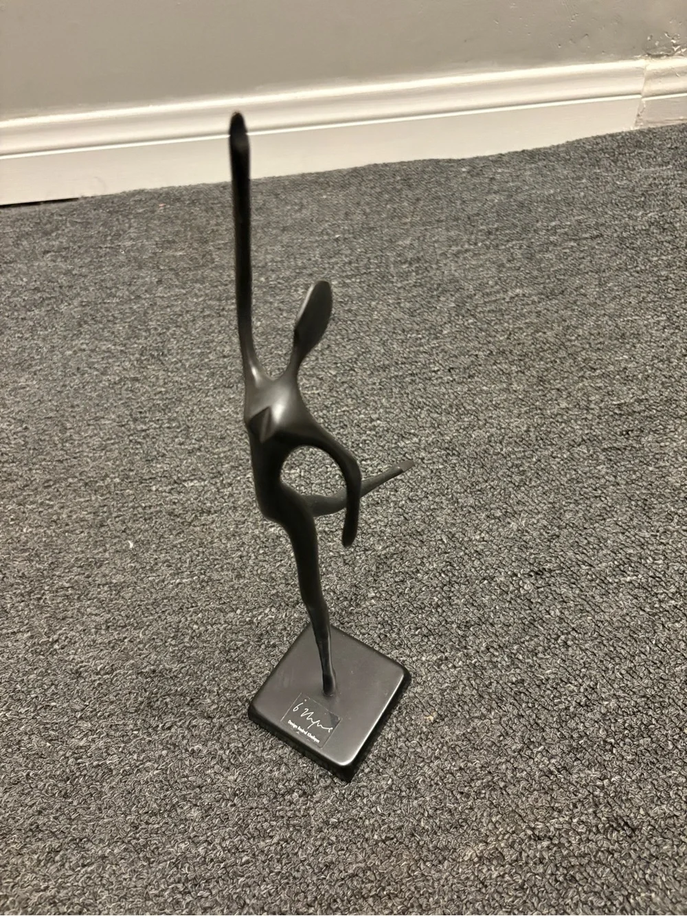 IKEA Black Abstract Dancer Sculpture